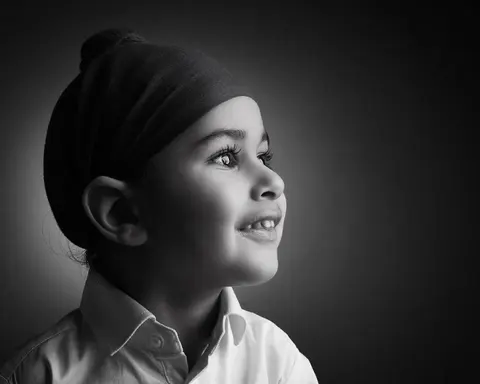 A black-and-white portrait of Partaap.